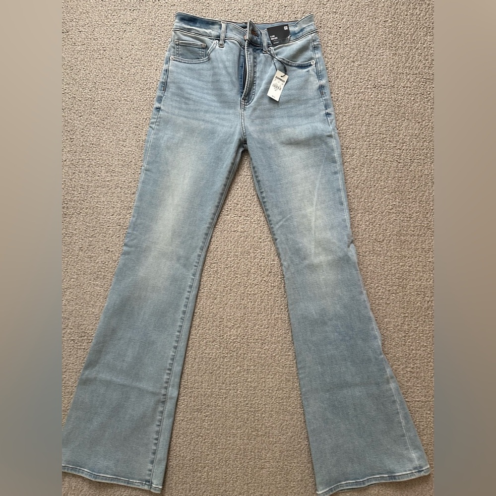 Women's Light Blue Flared Jeans